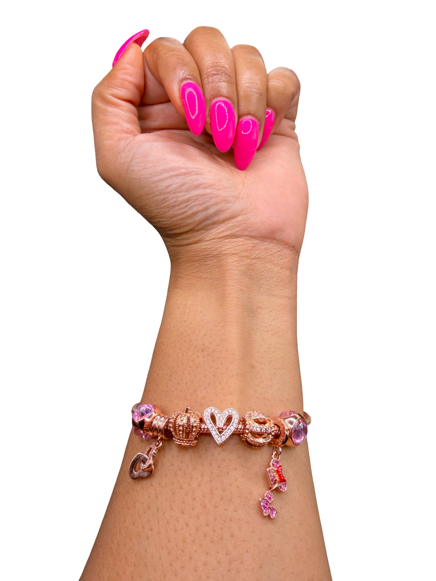 Rose Gold Charm Bracelet