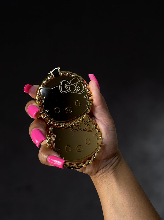 Kitty Bamboo Earrings