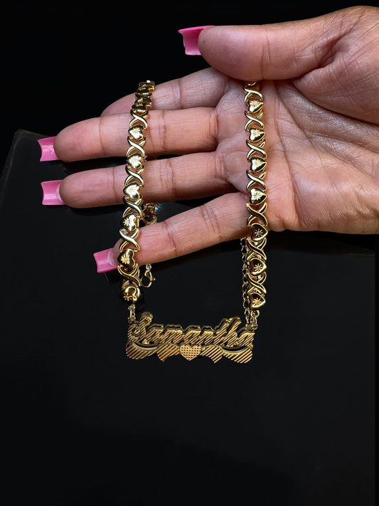 Double Plated Custom Necklace ￼