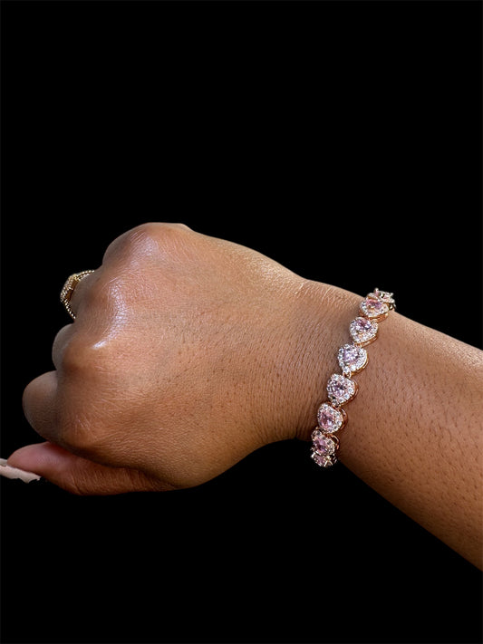 Pink Heart Bracelet