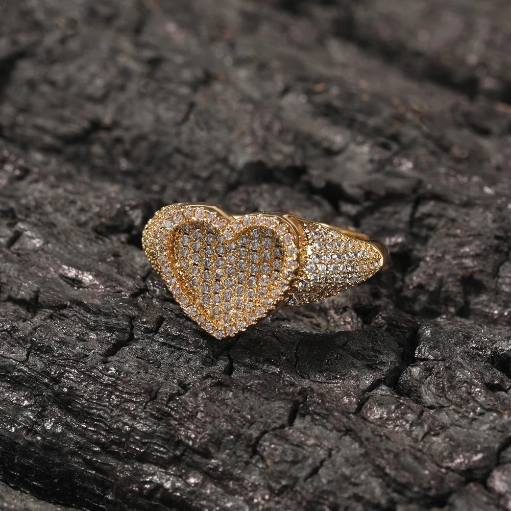 Bling Heart Ring